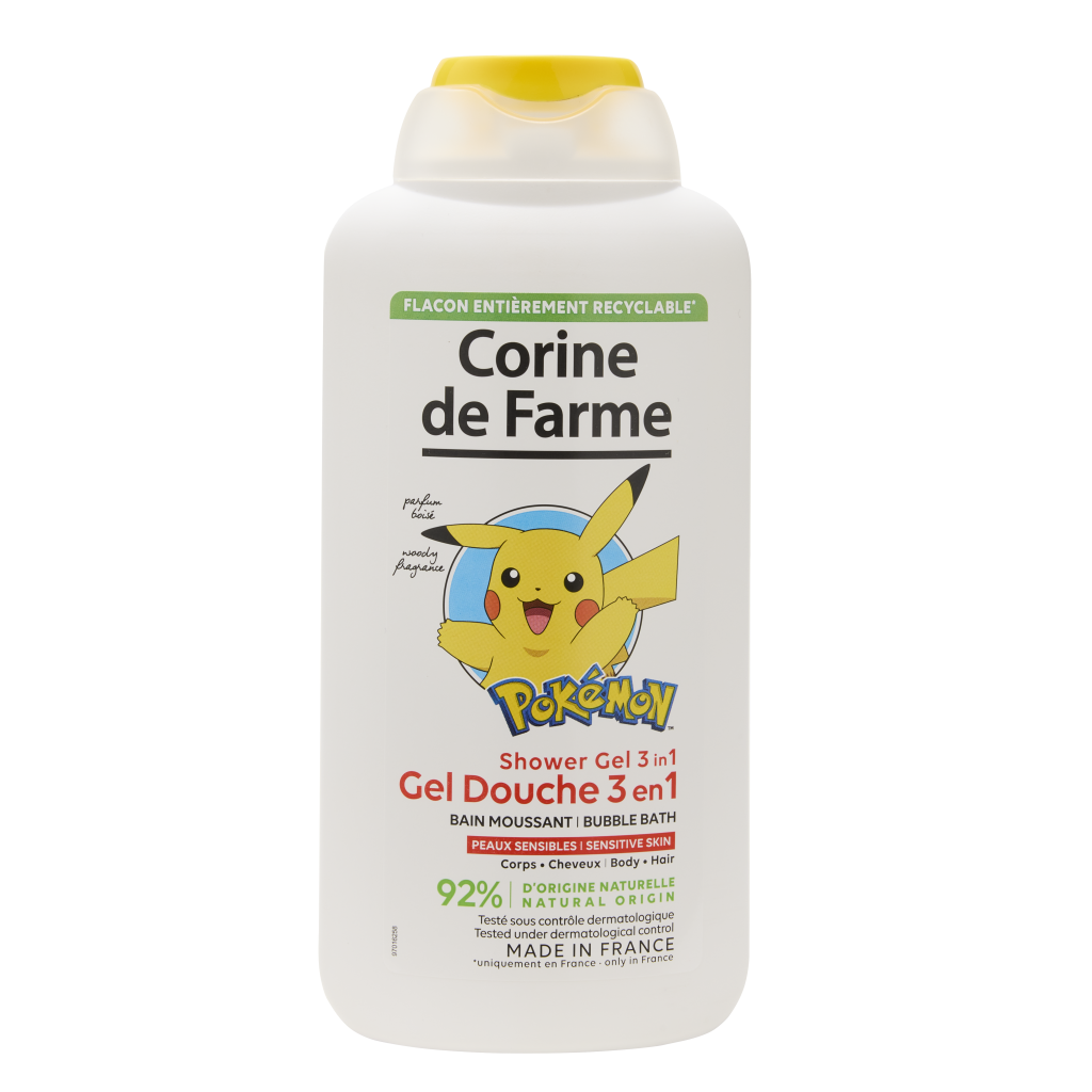 Gel douche 3 en 1 Corps & Cheveux Bain Moussant Pokémon