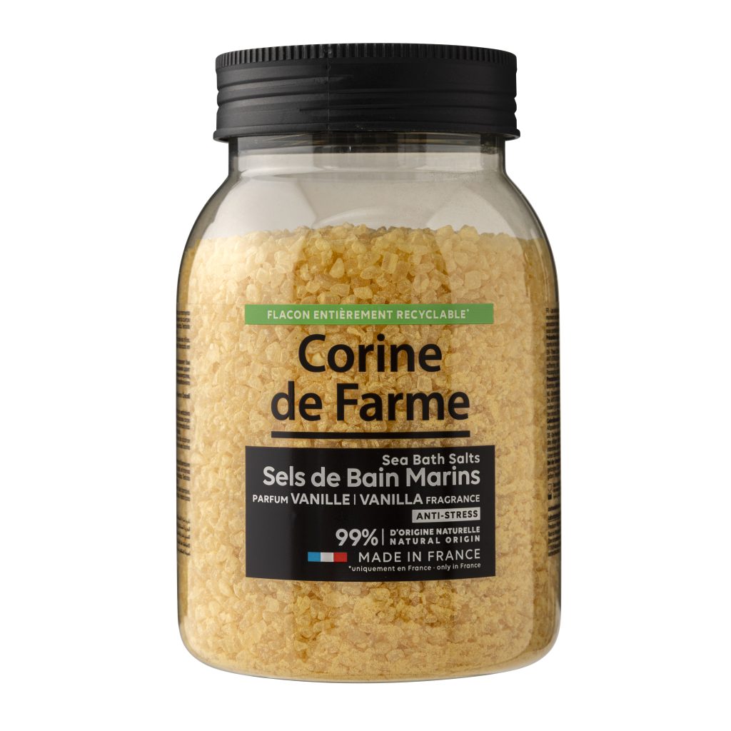 Sel de bain à la vanille