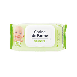 Lingettes Sensitive au Calendula Bio pour Bébé avec dévidoir x62