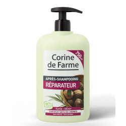 Après-shampooing réparateur au beurre de Karité - Olivier pour Cheveux secs ou abîmés- 750 ml