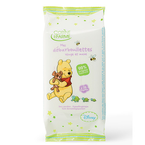 Lingettes Bébé Visage et Mains Winnie l'ourson X25