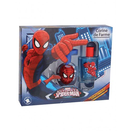 Coffret Eau de toilette Spiderman et sa toupie lumineuse