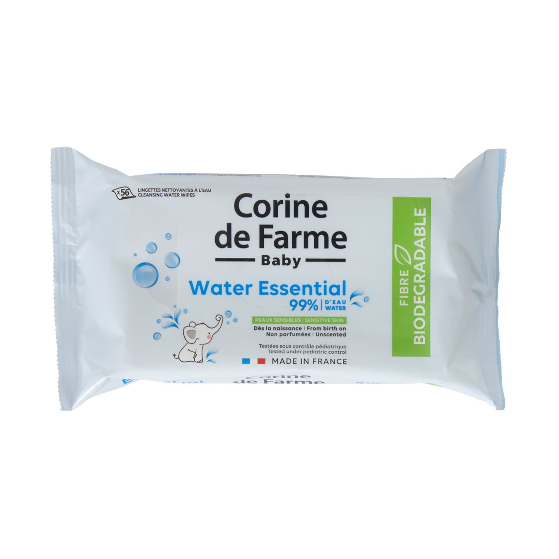 Achat Lingettes Nettoyantes Water Essential Biodegradables